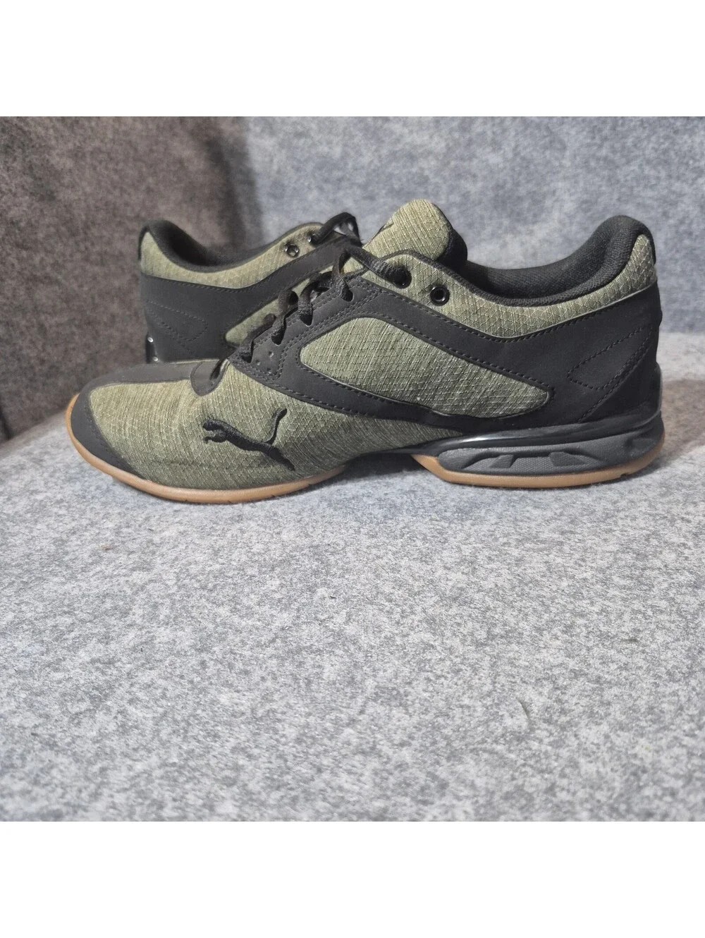 Puma Tazon 6 Men's 8.5 Heather Green & Black